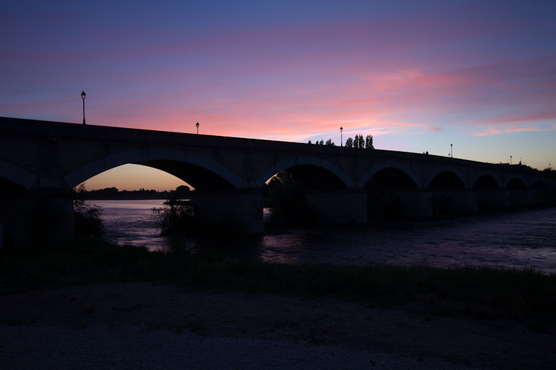 Bridge Sunset, Amboise