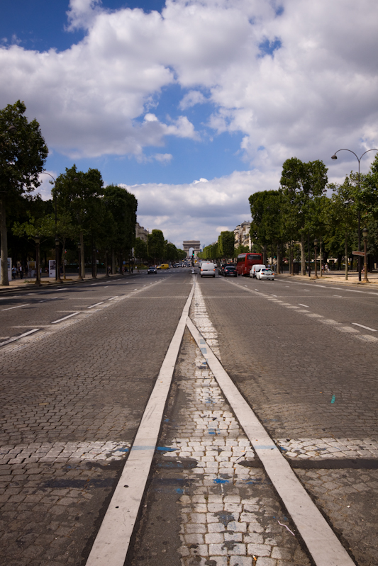 View of the Arc de Triomphe