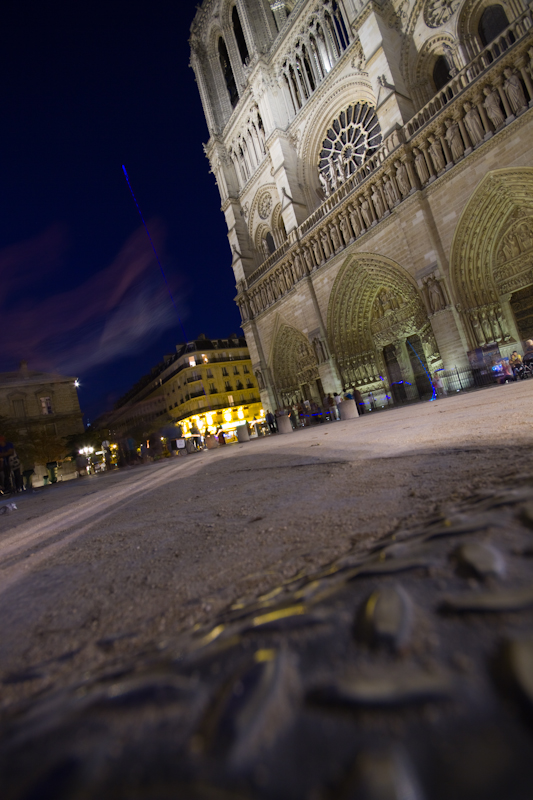 Notre Dame at night